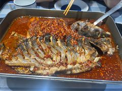 油泼香辣清江鱼-鱼酷活鱼烤鱼(北美店)