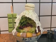 抹茶生乳かき氷-WONDER ICE 萬得冰田(建設路总店)