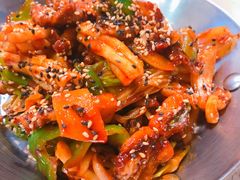 鱿鱼炒五花肉-富乐满韩国正宗炸鸡韩国料理(虹泉路店)