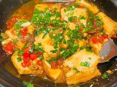 煎鲜豆腐-费大厨辣椒炒肉(黄兴中心广场店)