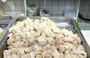 Freshly Made Dumplings at the Counter