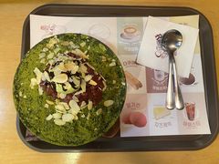 绿茶红豆雪冰-劳顶笨咖啡(丽水宜家店)
