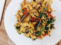 地皮菜炒鸡蛋-九十九顶毡房(阜石路店)