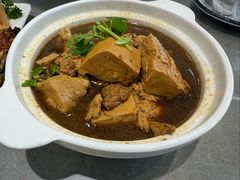 鸡汤炖卤水豆腐-丽泽山庄·生态怀柔菜·虹鳟鱼(红螺寺店)