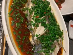 葱油鲈鱼-老头儿油爆虾(星光一期店)