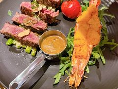 菲力牛排及香煎泰虾-安妮意大利餐厅(国贸店)