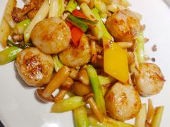 烧汁白玉菇炒带子-尚一汤·粤菜海鲜(环球港店)