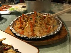 铁板蒜蓉基围虾-九头鹰家宴(岳家嘴店)