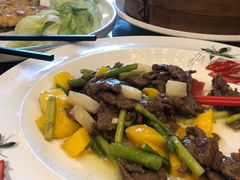 香芒爆牛肉-富黎华海鲜大酒楼(正大广场店)