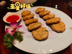 莲藕酿煎虾饼-聚缘堂·海鲜私房菜(松岭路店)