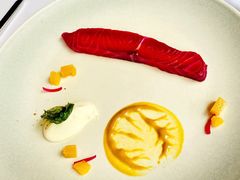 挪威烟熏三文鱼水晶黄瓜香槟奶油-福楼法餐厅FLO