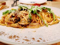 日式溫泉蛋野菌烩義大利扁麵-Mark&Mars Restaurant