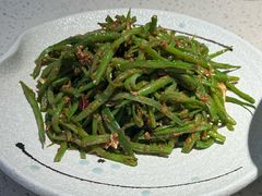 虾酱扁豆丝-船歌·鱼水饺青岛菜(金狮广场店)