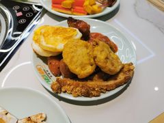-绿岛港轩海鲜烤肉涮锅自助餐厅