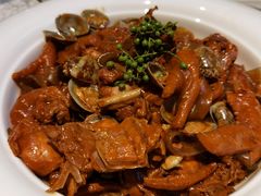 花蛤闷土鸡-悦海·家宴·冰花皮皮虾大锅贴(宝龙店)