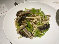 茭白炒现划鳝丝-玫瑰厅上海菜(兴国路店)