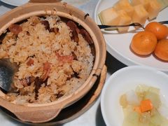 浇汁拌匀后带着饭巴很赞-啫·粤风料理·啫啫煲(仓山万达广场店)