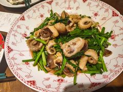 韭菜炒八带-村长家的疙瘩汤·东营菜(东营茶城店)