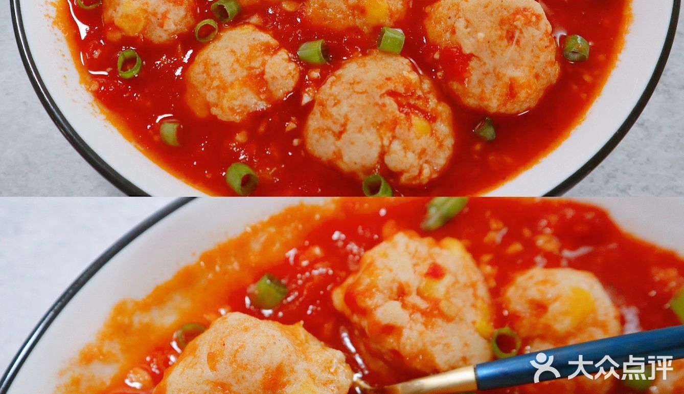 ‼️30道减脂菜—Q弹多汁的番茄浓汤鸡肉丸‼️