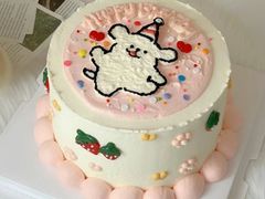 -咖咖熊蛋糕定制·英国蓝风车动物性淡奶油