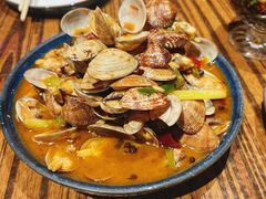 辣炒甜麻花蛤-蚝堡海鲜·威海菜·海肠捞饭·烧烤·亚洲吃蚝公司(幸福门店)
