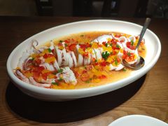 彩椒酱蒸鲜鱿-张家卫·阳江菜·小海鲜(肥婆湾桥店)