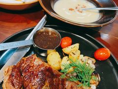 香煎西冷.时令蔬菜及黑椒汁-芭莉与彩虹西餐厅(成都合生汇店)