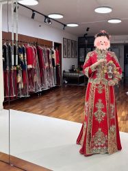 -懿沉香中式嫁衣礼服秀禾服龙凤褂马来褂旗袍总店