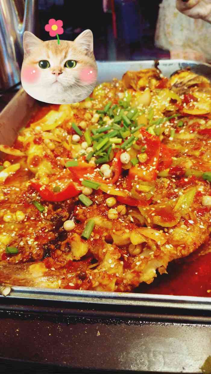 百特逗鱼秘制烤鱼(无限城店)-"位置在二七广场无限城里面五楼电梯出去