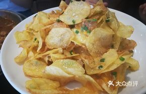 Crab Roe Potato Slices