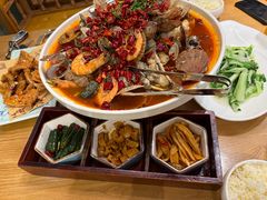 -海派美食·家宴海鲜青岛菜·石锅鲽鱼头(东方城店)