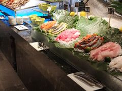 自助取餐区-美食汇海鲜自助餐厅·小龙虾烧烤(富力万达文华酒店)