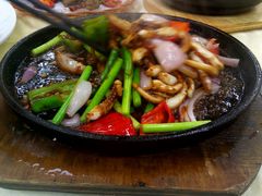 铁板鱿鱼须-天宝食坊·啫啫煲大排档(西华路店)