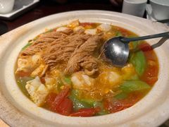 丝瓜鱼丸炖馓子-永安鱼庄·镇江菜(东吴路店)