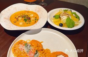 Korean Spicy Cream Shrimp Pasta