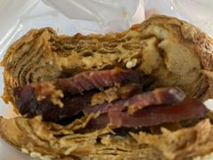 烧饼夹牛肉-北大学一食堂