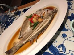 葱椒鲈鱼-绿茶餐厅(布吉万象汇店)