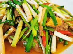 韭菜爆猪肝-老瓦房饭店(三苏大道中段店)
