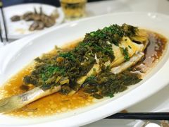 咸菜蒸黄鱼-光头老板·本帮菜