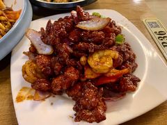 椒香虾仁爆鸡球-陈傻子餐厅(世纪都会店)