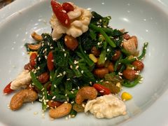 八宝菠菜-宝轩渔府·老字号海鲜·正宗津菜(水上店)
