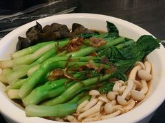 白灼菌菇菜心-新白鹿餐厅(虹桥南丰城店)