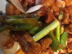 焦溜肥肠-华盛园卷子王农家菜水库鱼