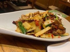 云南腊肉炒香笋-云海肴·云南小炒·汽锅鸡(天津国金汇店)