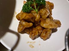 雪花糖醋里脊-绿茶餐厅(西单老佛爷店)