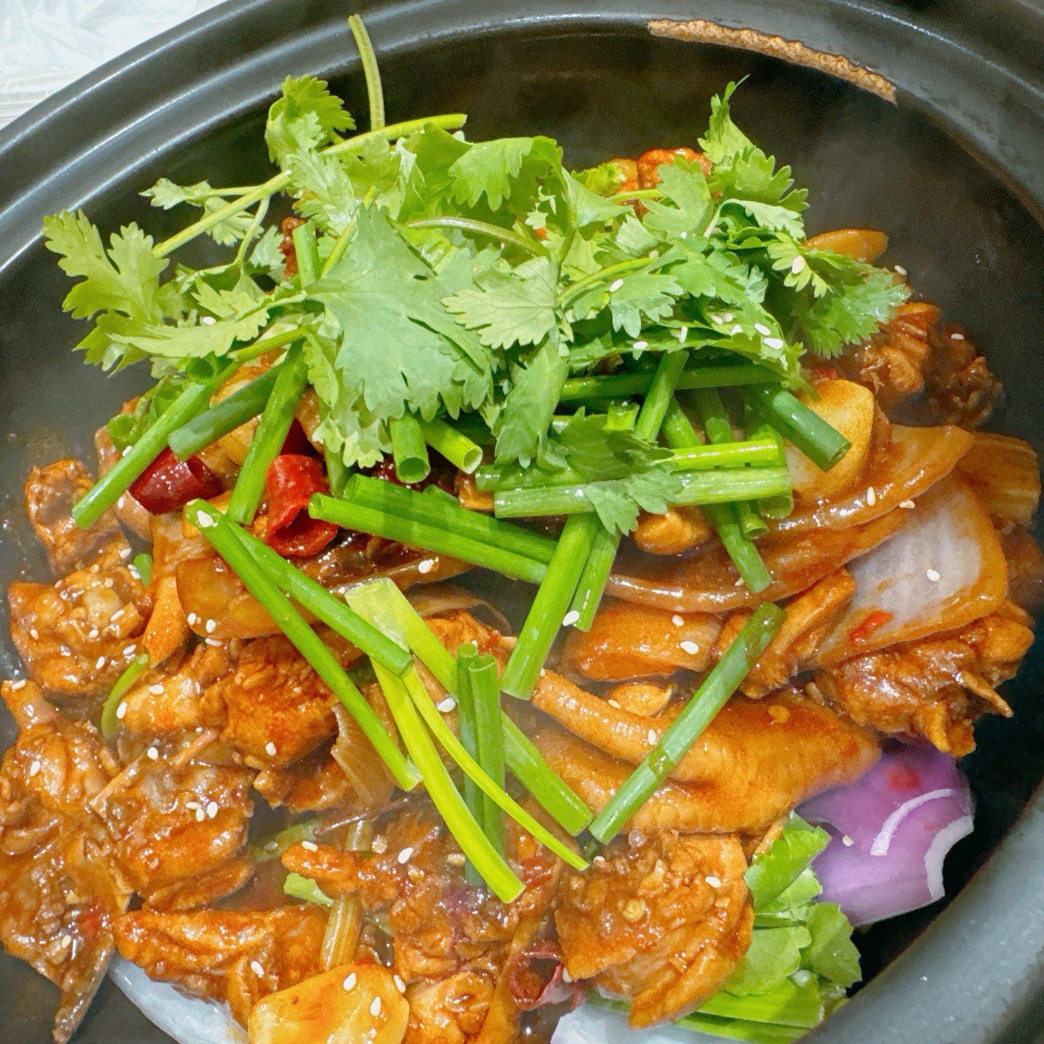 香辣鸡煲