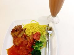 香煎鸡扒拌意粉-金利茶餐厅(中船汇店)