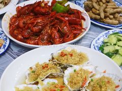 蒜蓉扇贝-笔墨纸虾之烧烤海鲜虾尾(好爱广场店)