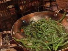 干锅扁豆丝-绿茶餐厅(华联万柳店)