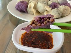 紫甘蓝锅巴馅饺子-宝源饺子(麦子店街店)